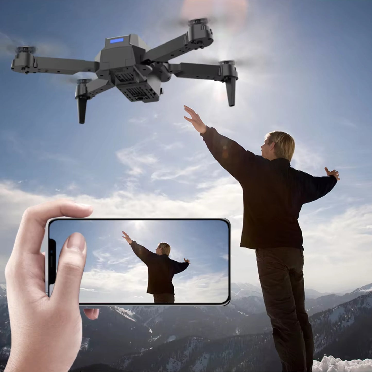 Dron profesional E88 4K gran angular