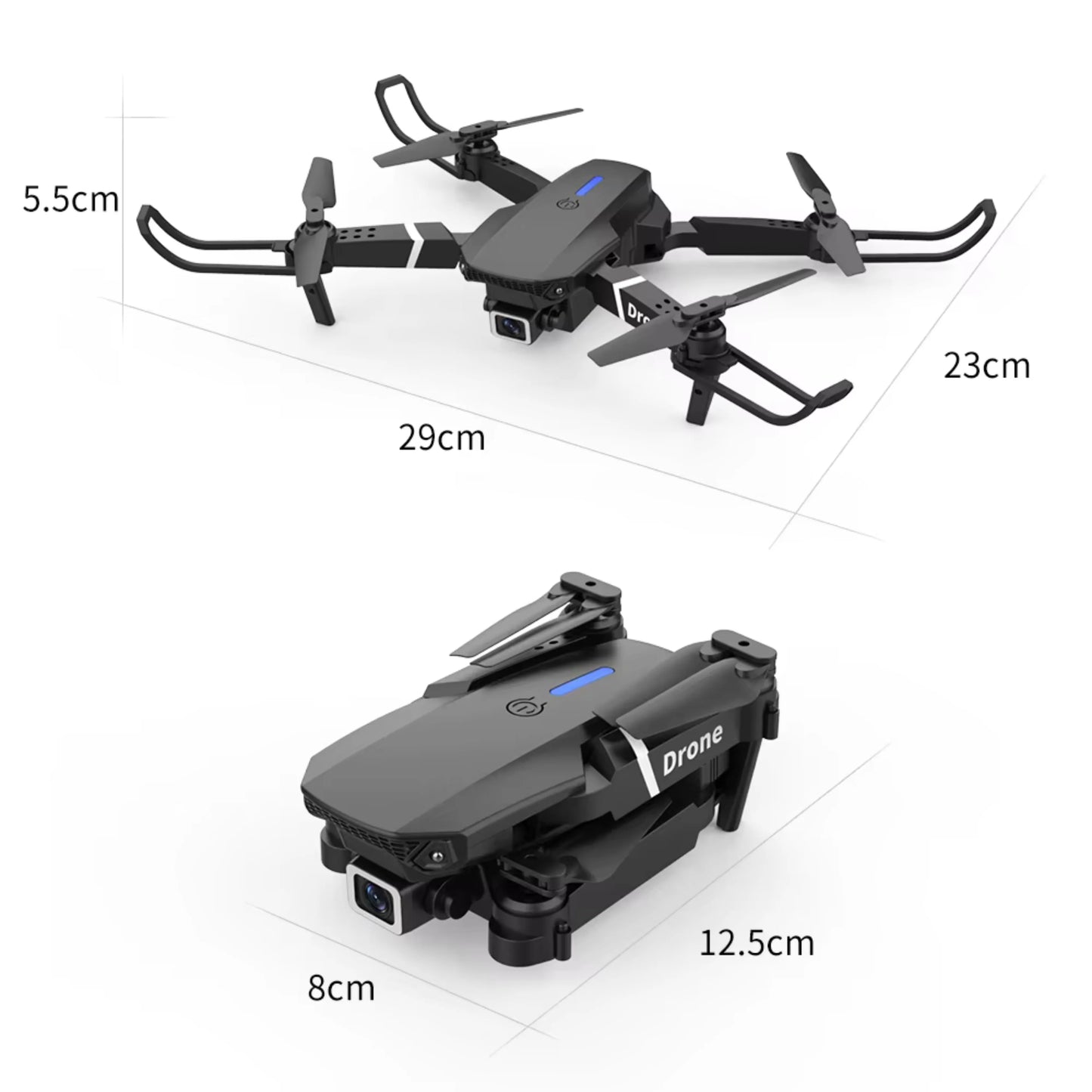 Dron profesional E88 4K gran angular