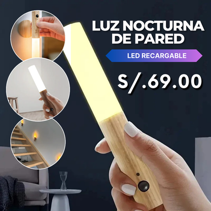 LUZ NOCTURNA DE PARED LED-RECARGABLE💡