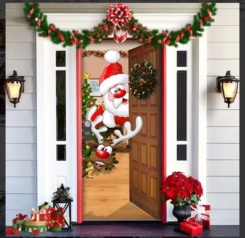 FORRO DE PUERTA NAVIDEÑO